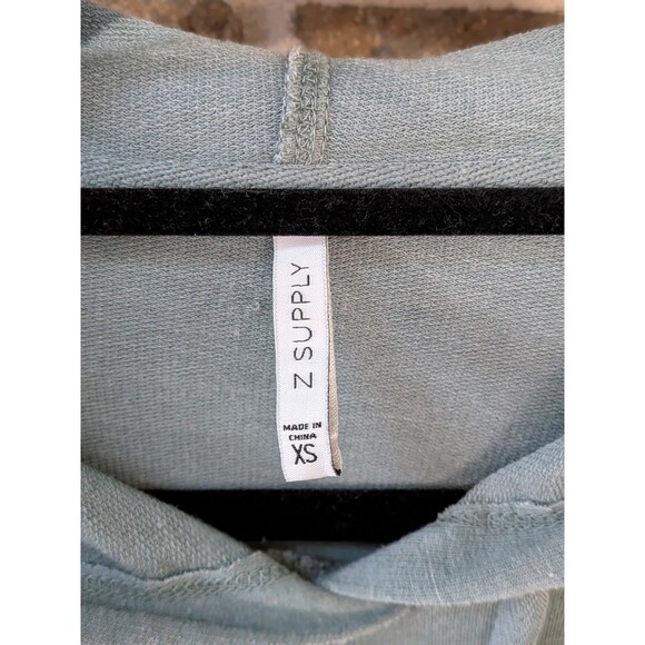 Z Supply Womens XS Oversized Lightweight Hoodie Dark Teal Color EUC Super Cozy - Picture 2 of 5